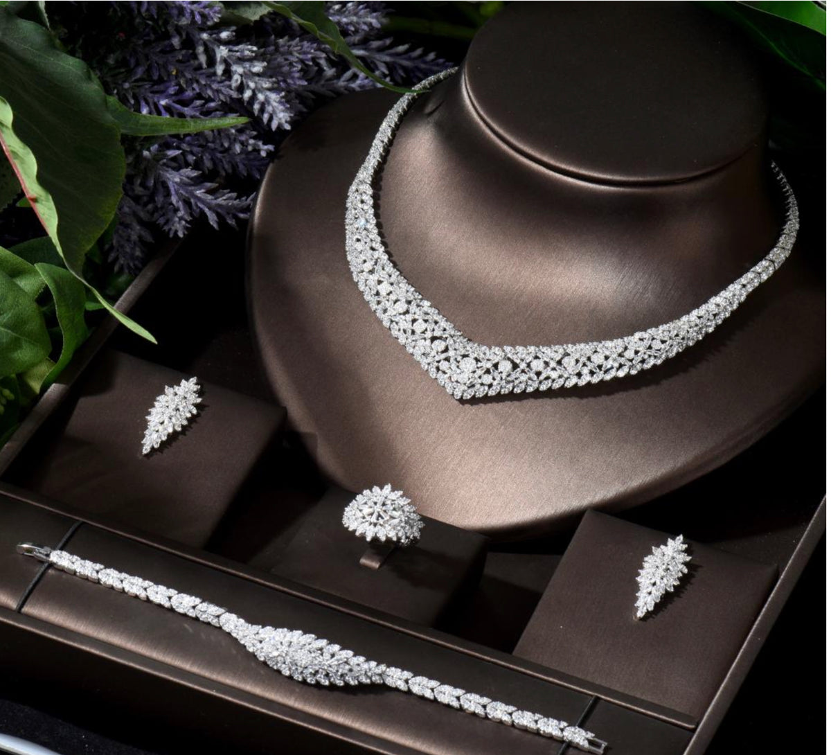 Rhodium Plated Cubic Zirconia