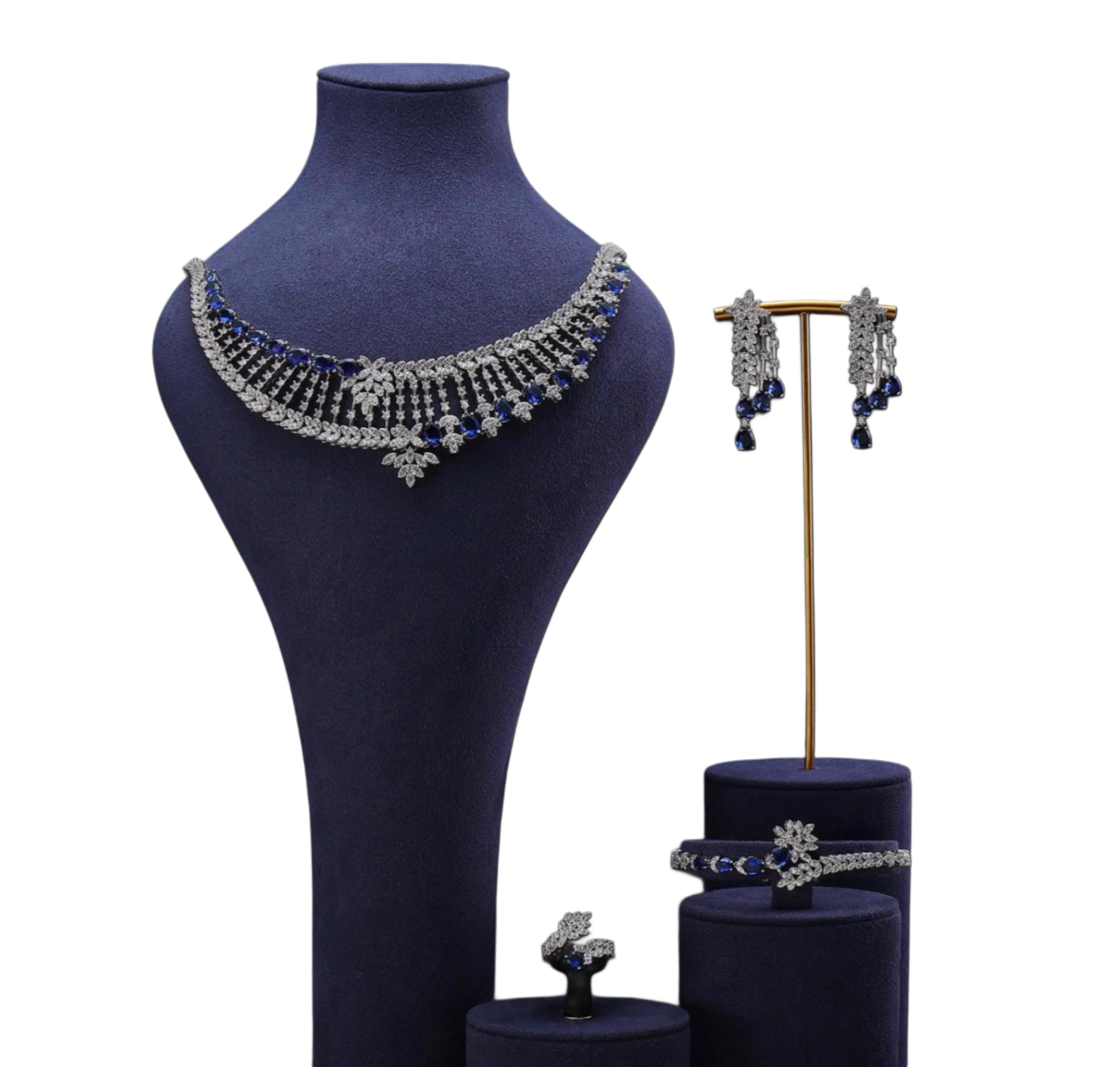 Rhodium Plated Cubic Zirconia