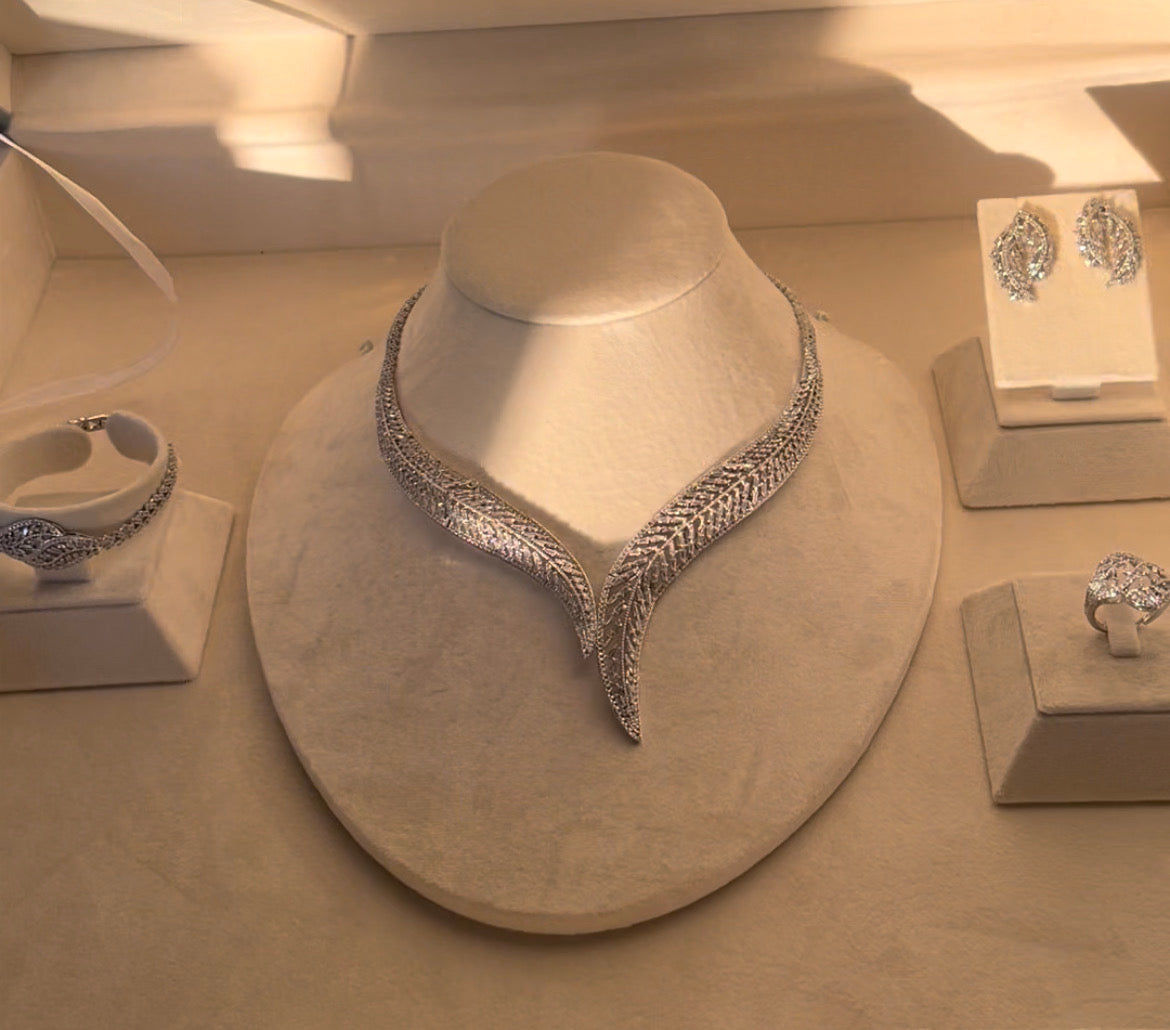 Rhodium Plated Cubic Zirconia