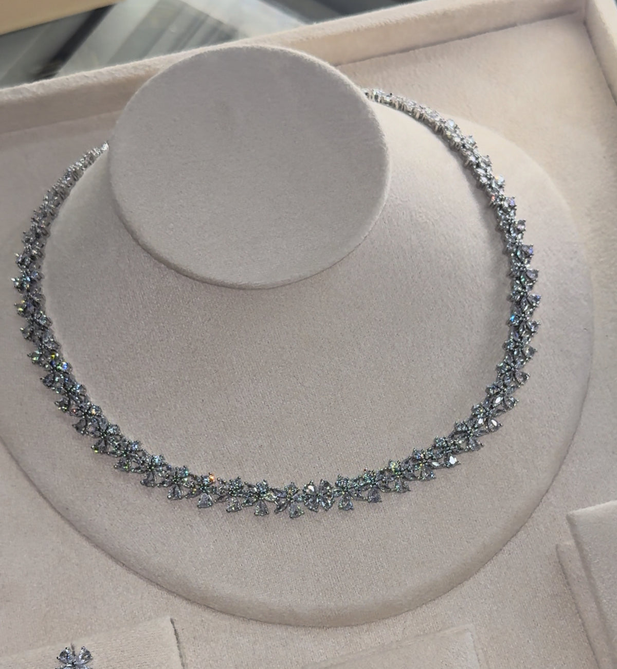 Rhodium Plated Cubic Zirconia