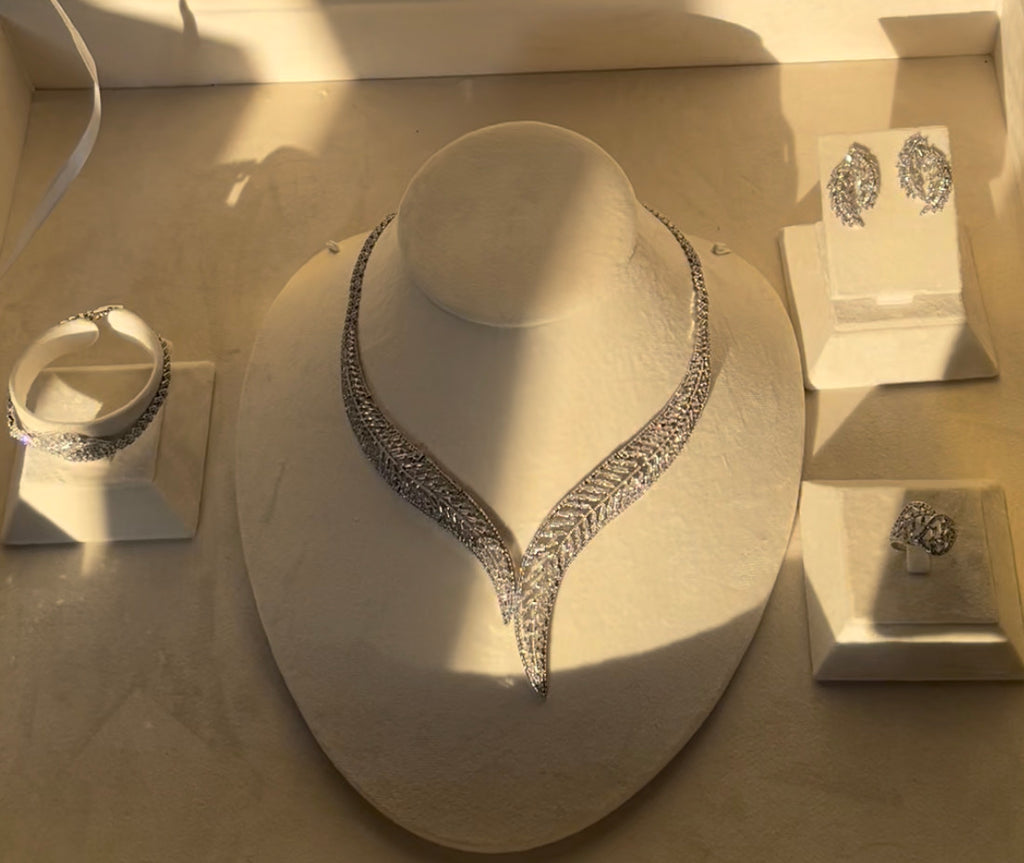 Rhodium Plated Cubic Zirconia