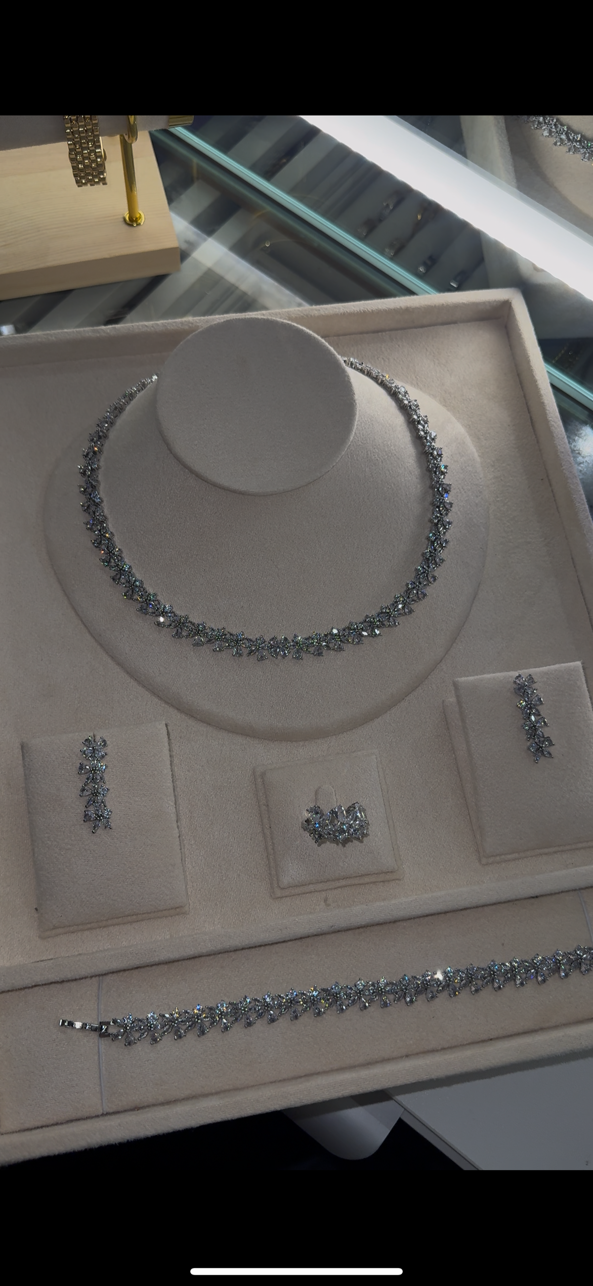 Rhodium Plated Cubic Zirconia