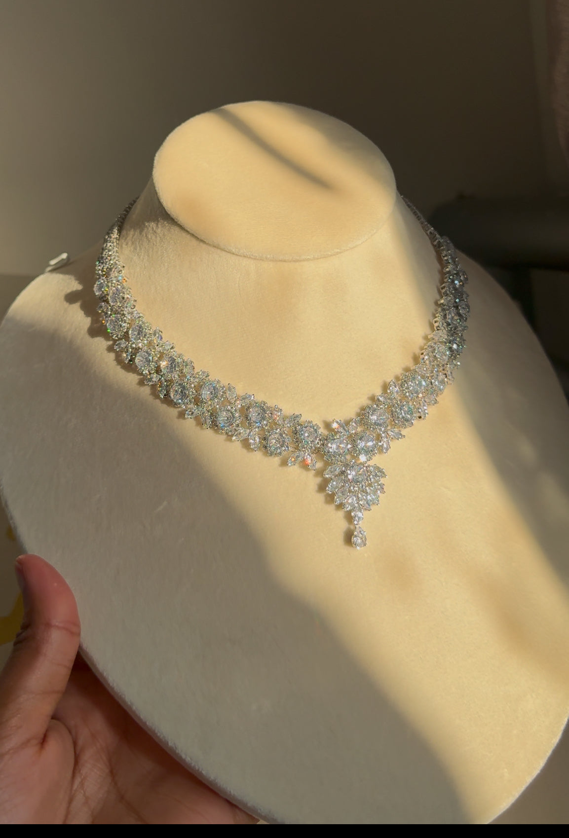 Chunky Diamond Zirconia Set