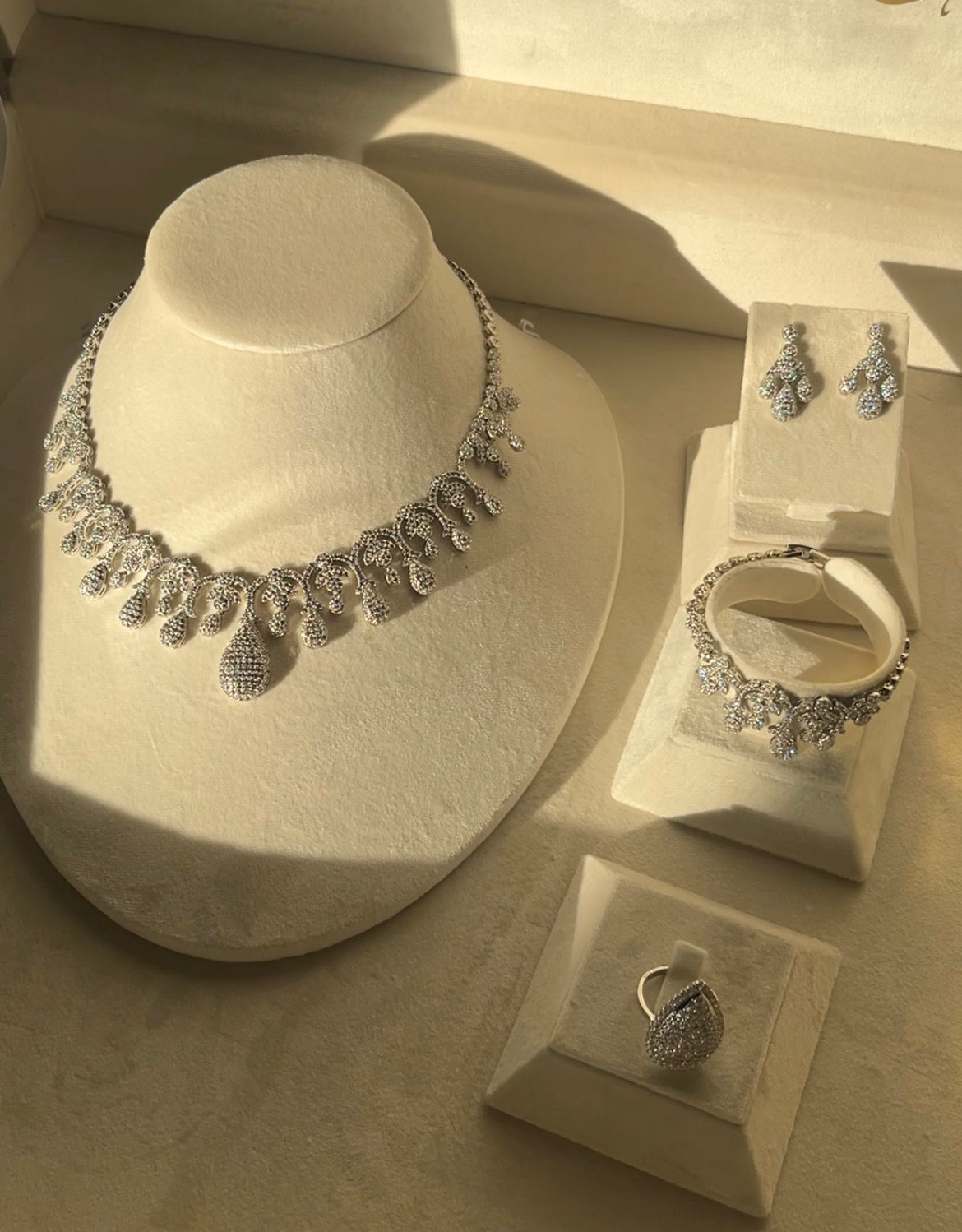 Rhodium Plated Cubic Zirconia