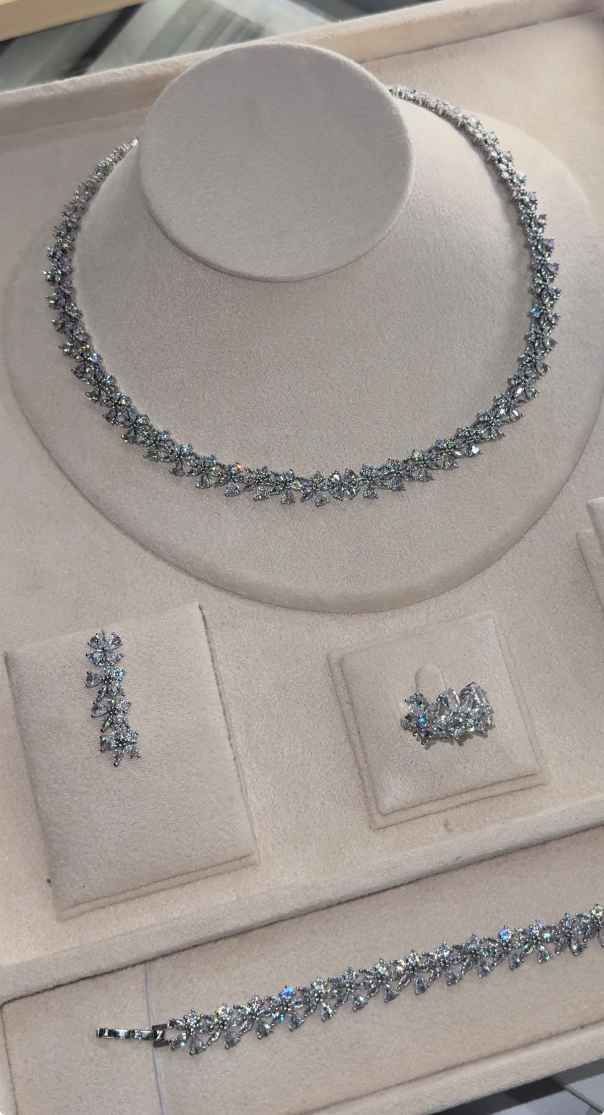 Rhodium Plated Cubic Zirconia