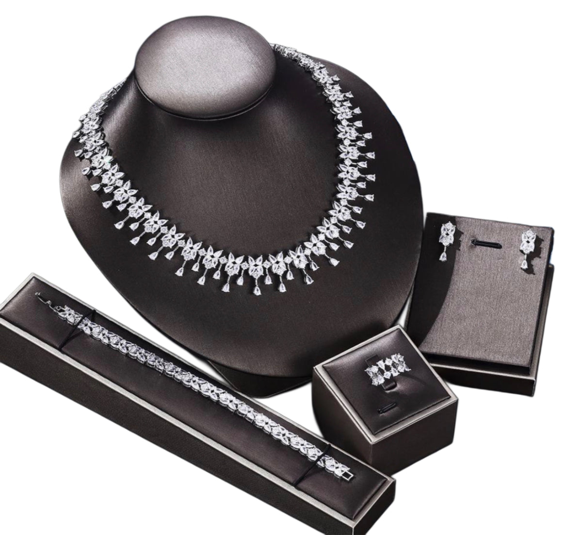 Rhodium Plated Cubic Zirconia